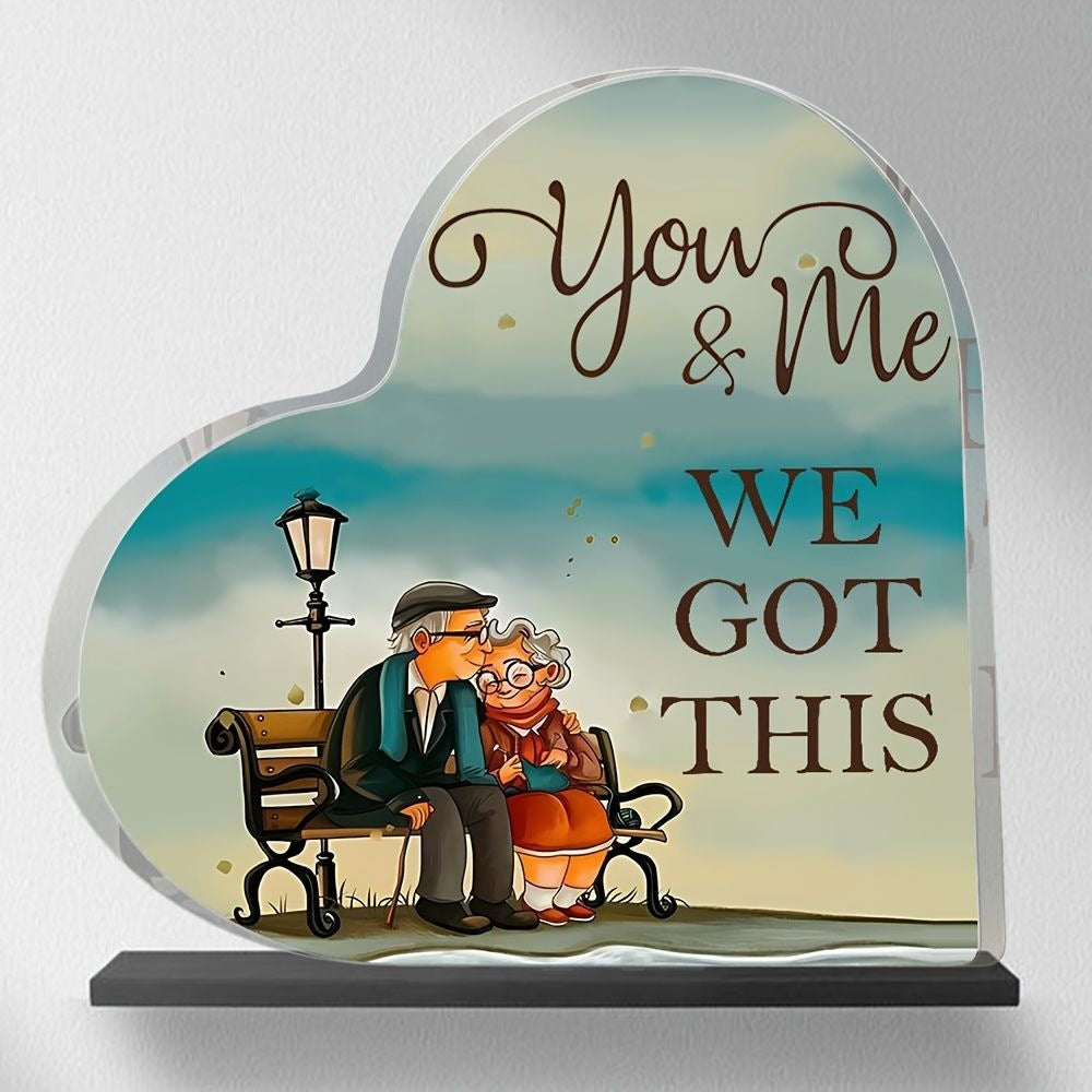 Acrylic Heart-shaped Decoration Crystal Plaques