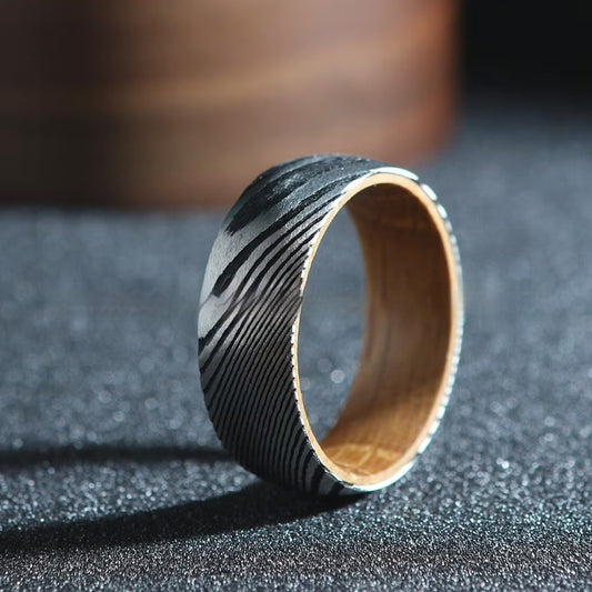 Striped Barrel Wood Inner Ring