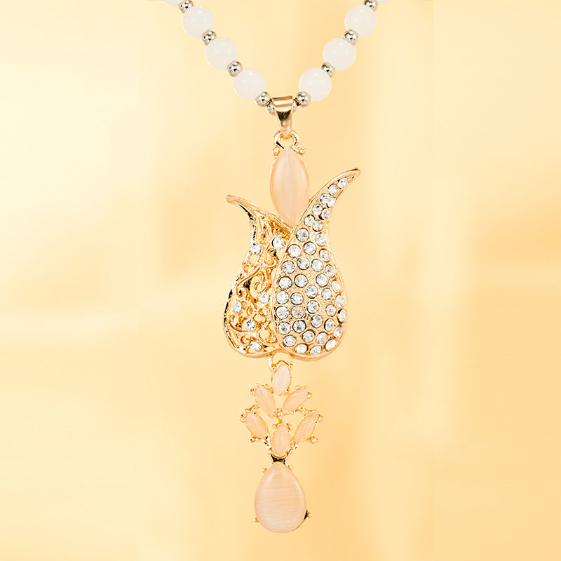 Versatile Fringed Pearl Sweater Chain/Necklace