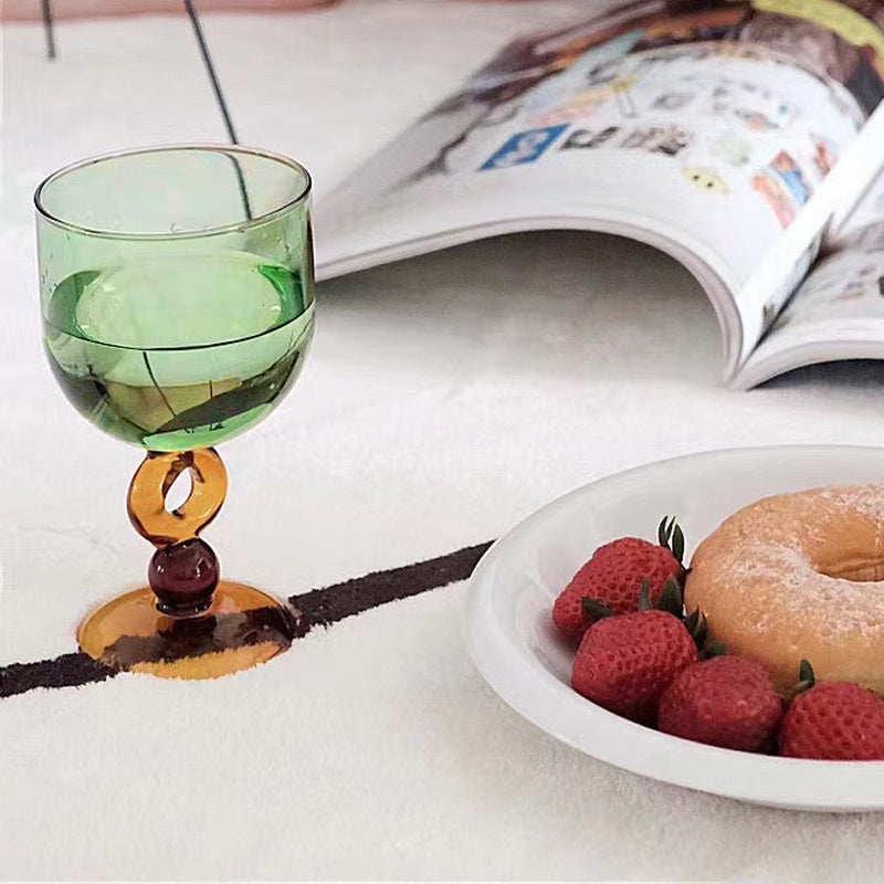 "Mint for Me" - Retro Beaded Goblet Borosilicate Glass