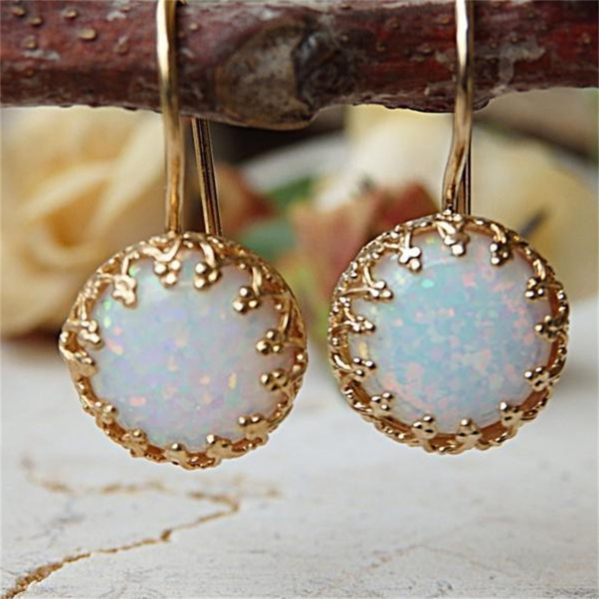 Classic Opal Earrings
