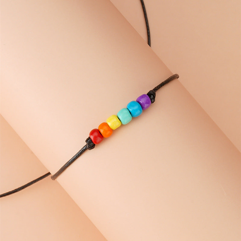 Pride Beaded Weave Bracelet