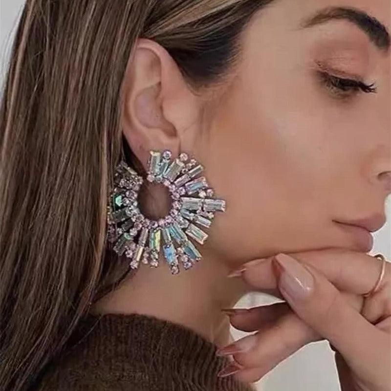 "I'm Unique" - Geometric Crystal Earrings