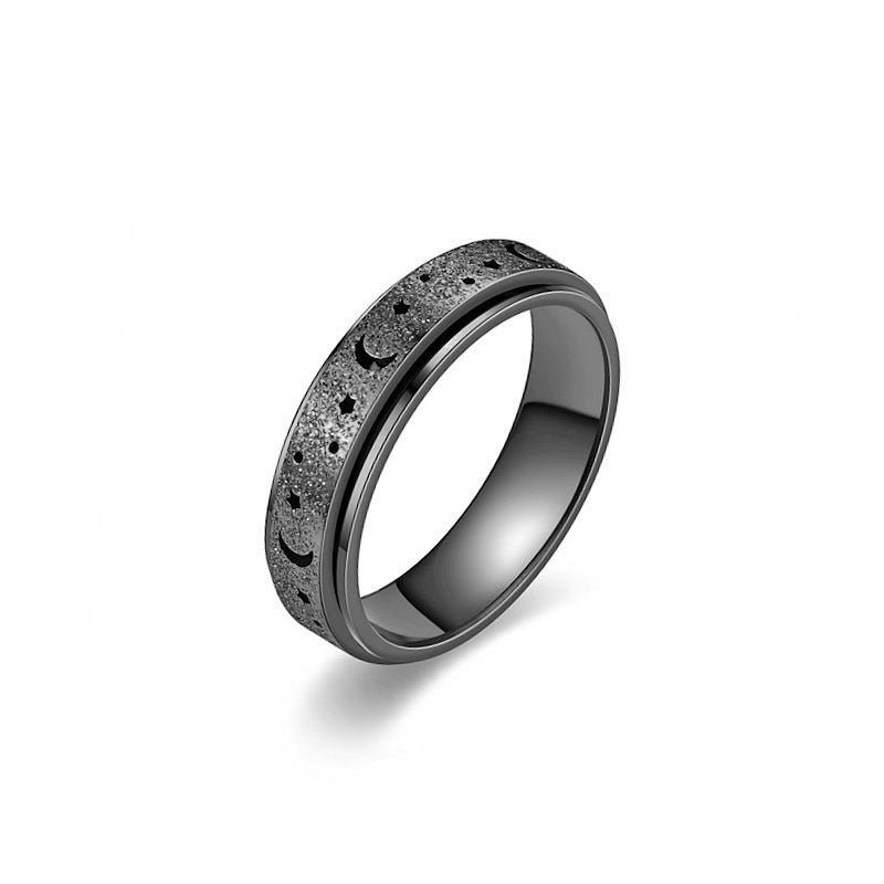 Decompression Anti-anxiety Titanium Steel Ring