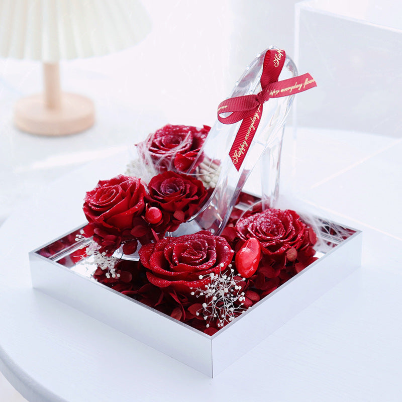 Handmade  Acrylic Rose Christmas  Decoration Ornaments