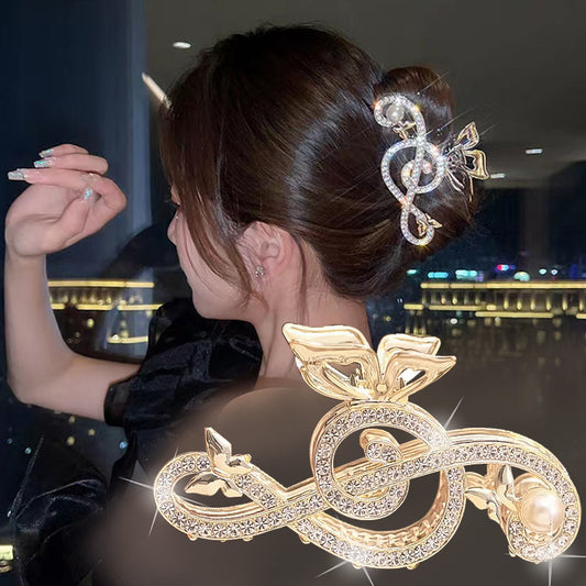 Alloy Musical Note Hair Grip Clip
