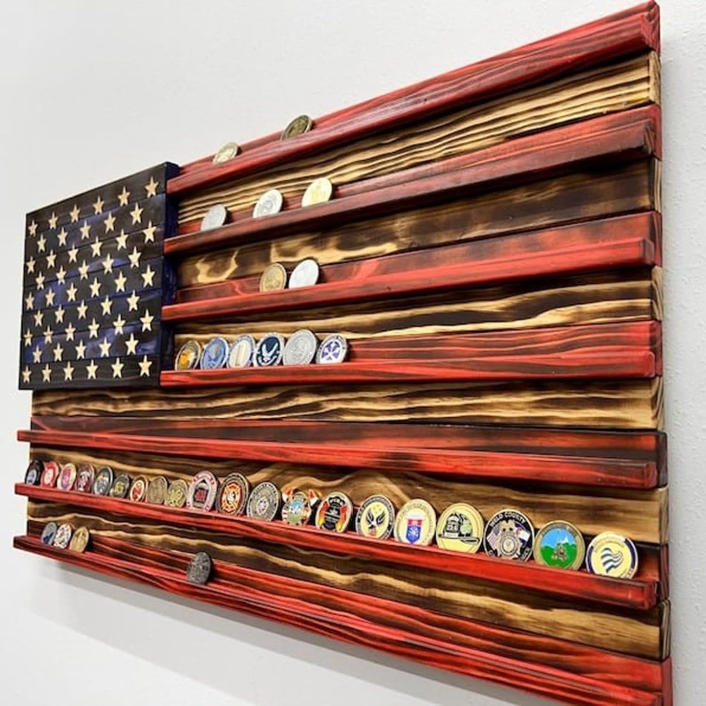 Wooden American Flag Craftwork