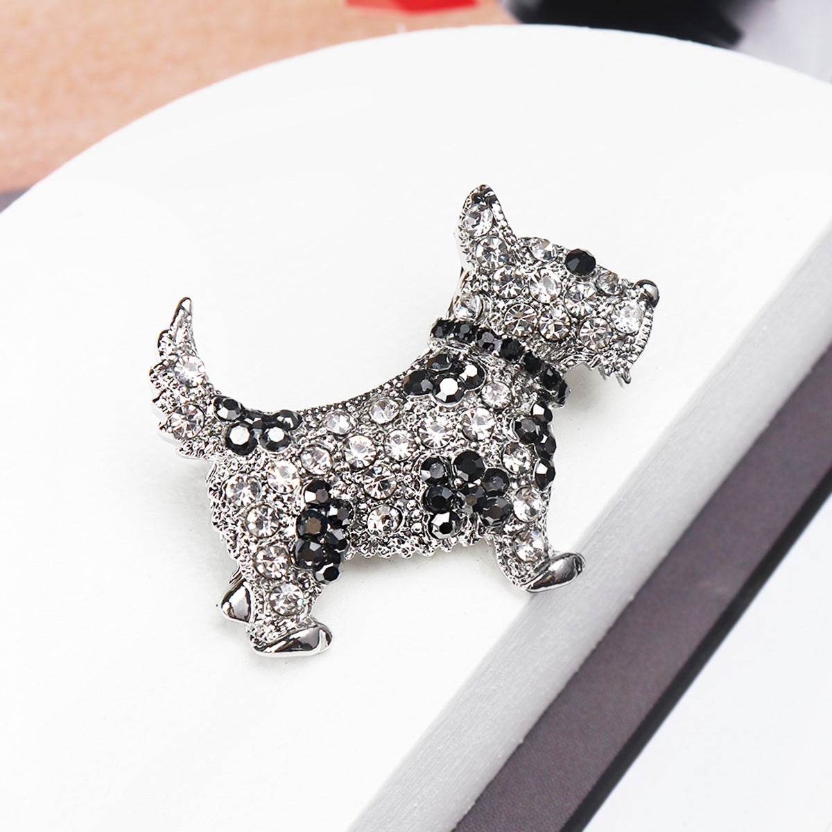 "Puppy Love" - Diamond Brooch