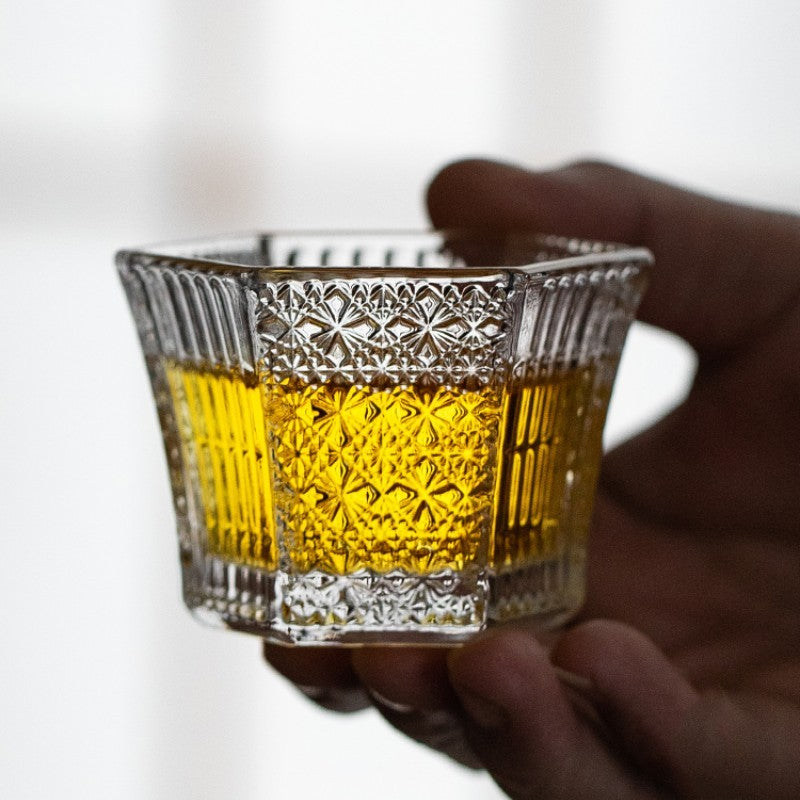 "Forget My Ex" - Hexagonal Crystal Shot Glass
