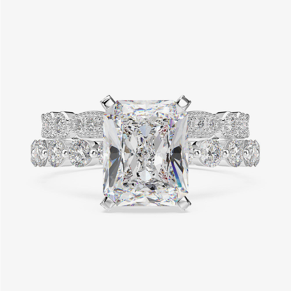 "Lady of Elegance" - Vintage Diamond Zircon Ring Set