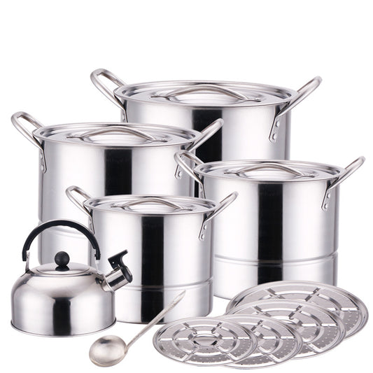 14 PCS Stainless Steel Pot Set