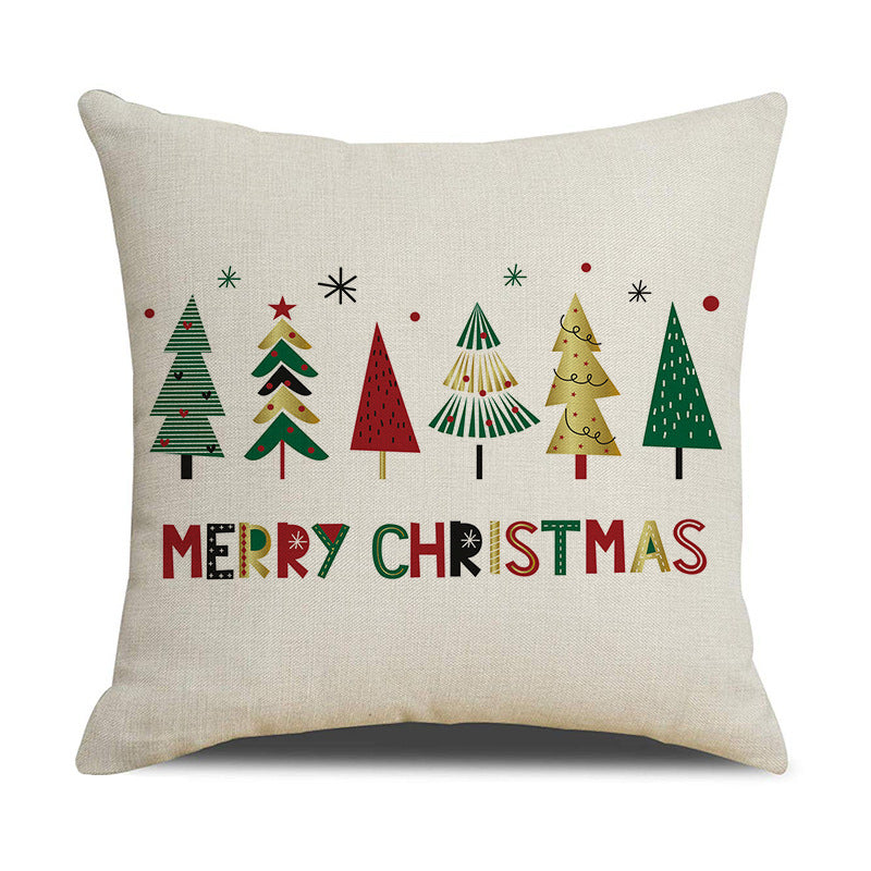 Christmas Day Linen Pillowcase