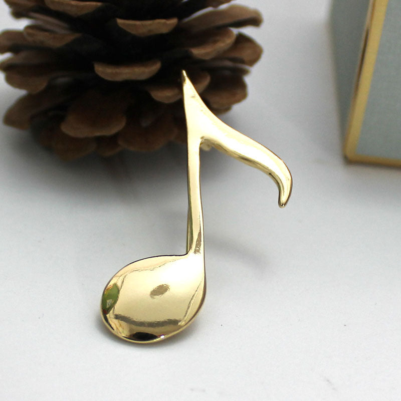 "Golden Sound" - Metal Brooch