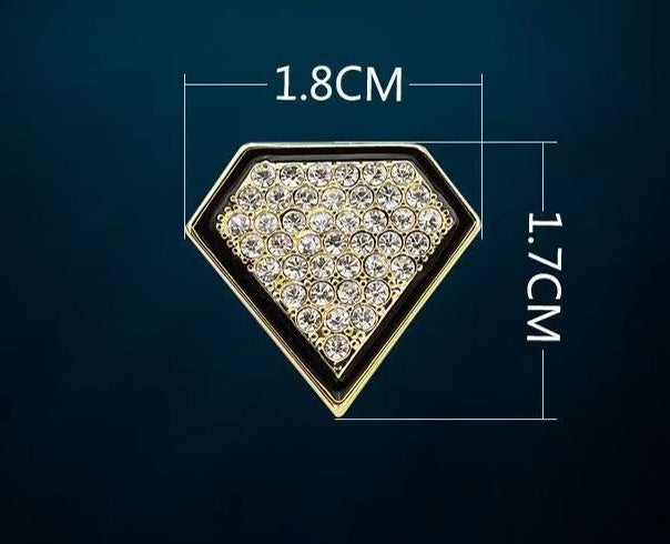 "Diamonds are Forever" - Rhinestone Brooch