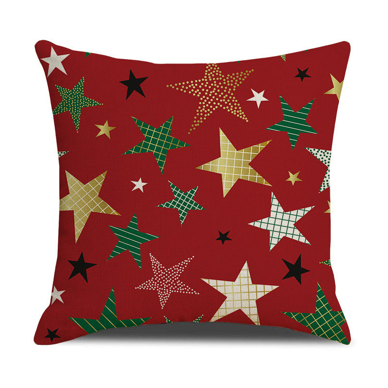 Christmas Day Linen Pillowcase