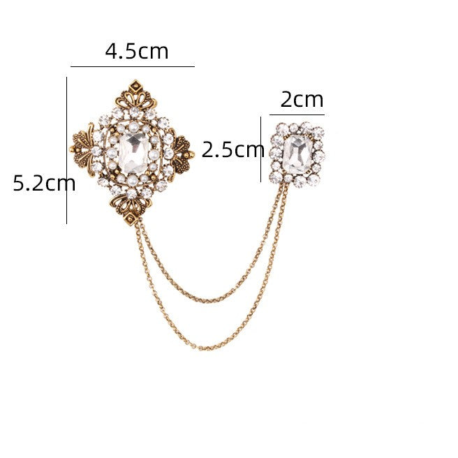 Collar Flower Suit Brooch