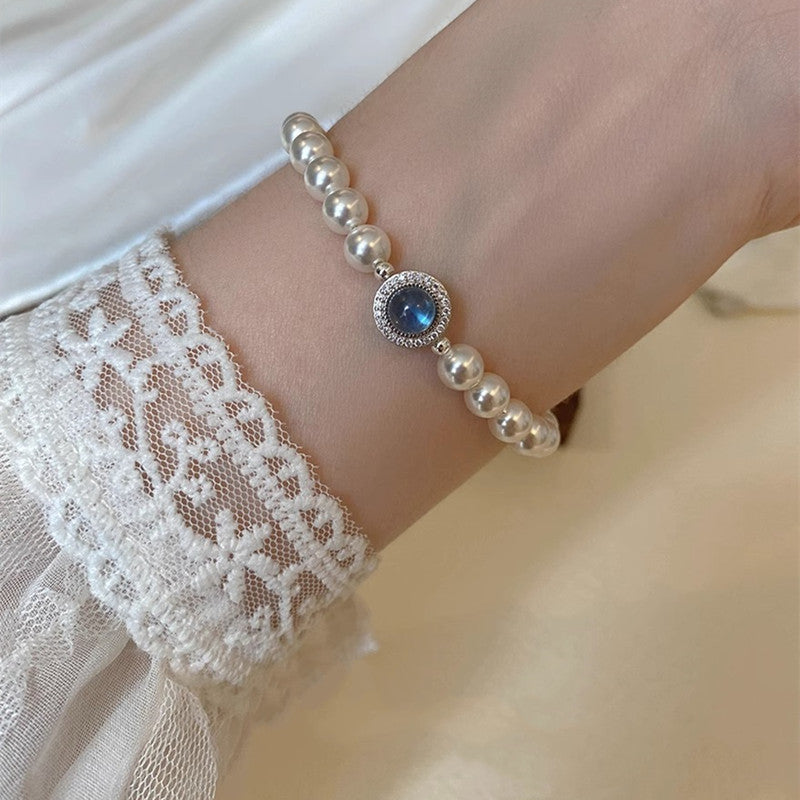 "Under the Sea" - Aquamarine Pearl Bracelet