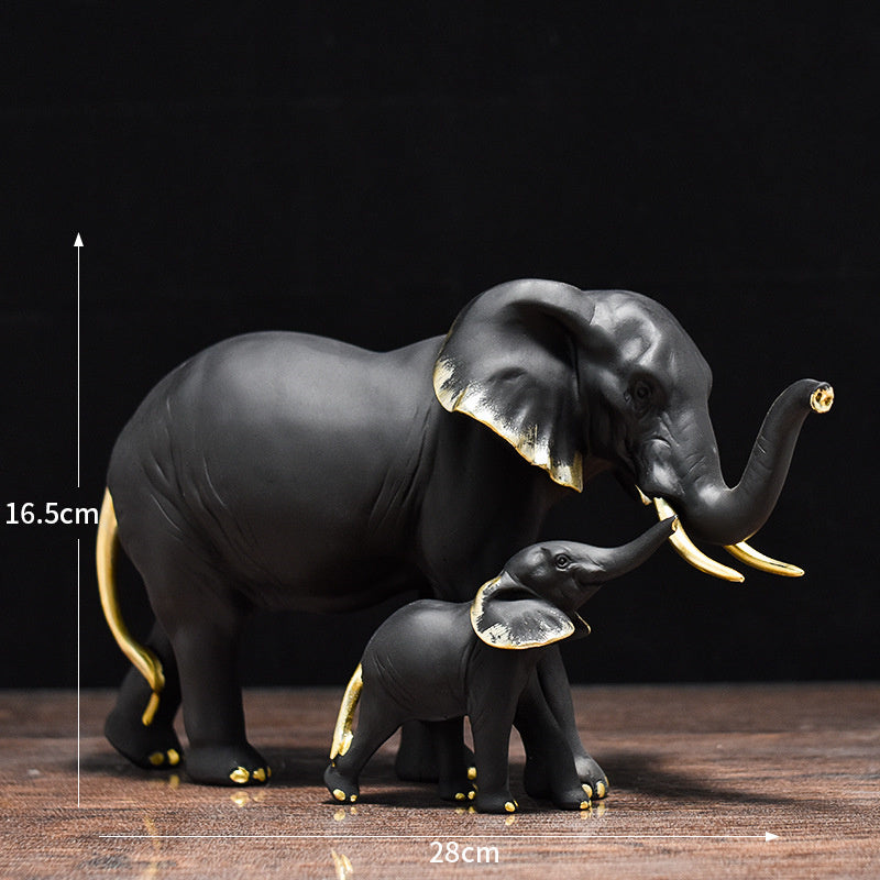 Crafted Elephant Sculptures
