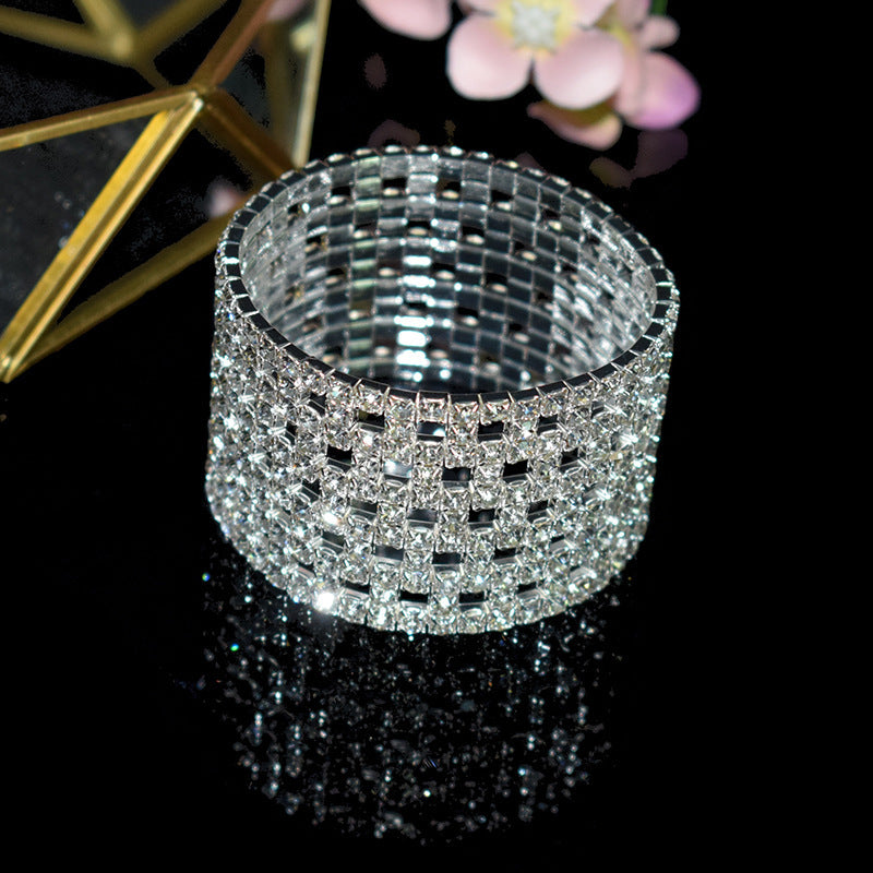 "Shining Bands" - Rhinestone Elastic Bracelet