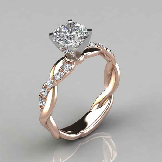 "The Elegant Life" -  Sterling Silver Diamond Ring