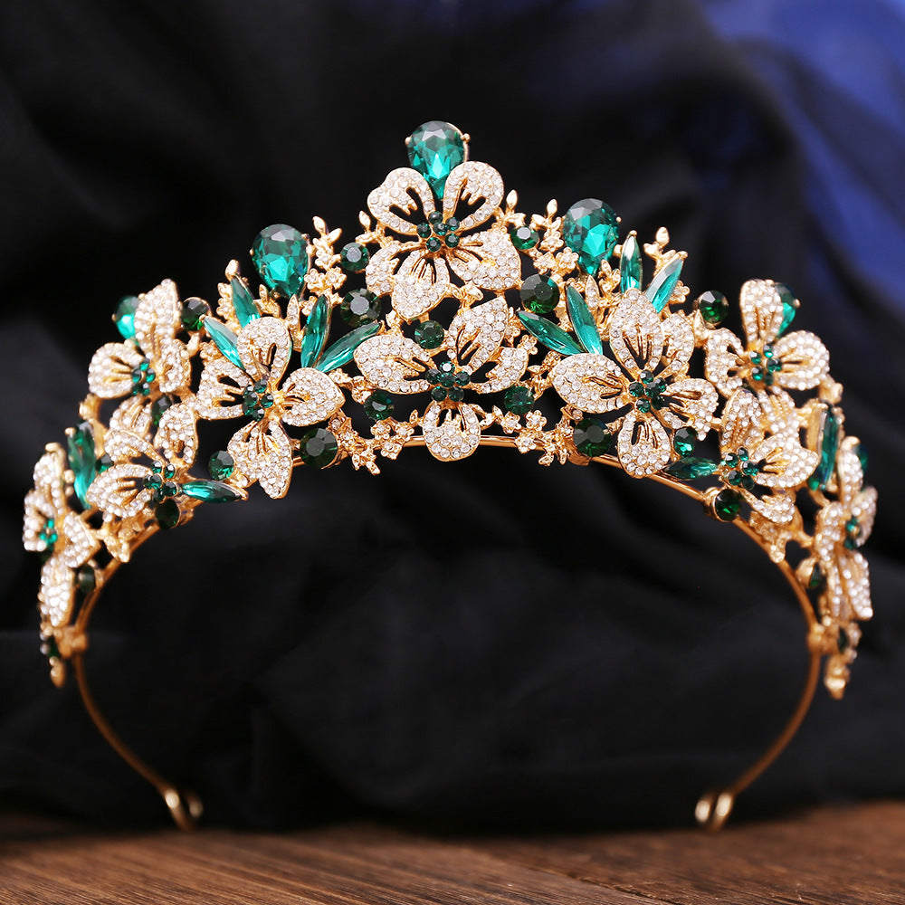 Elegant Floral Bridal Crown