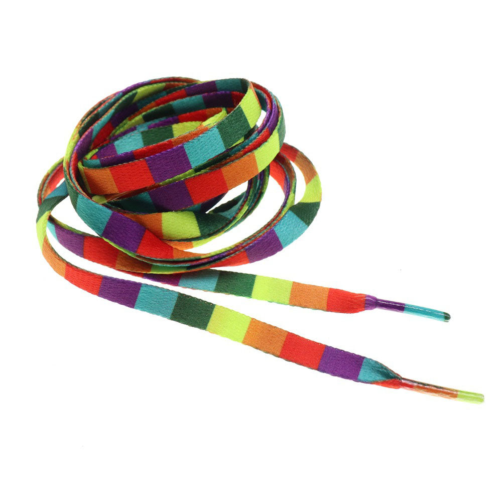 Rainbow Oblate Unisex Shoelaces