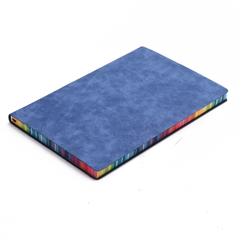 "Write in Color" - A5 Leather Cover Rainbow Paper Journal