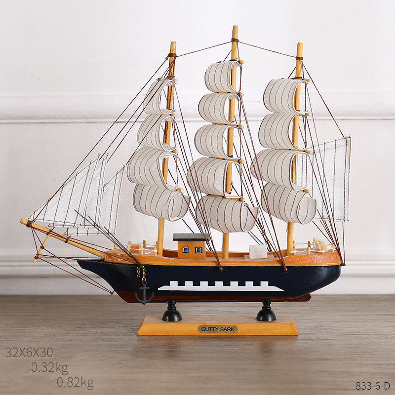 Crafted Ship Figurines for Home Decor