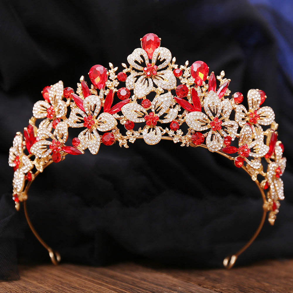 Elegant Floral Bridal Crown