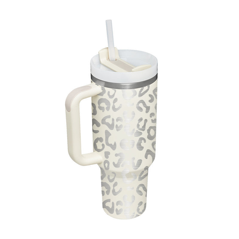"Hydrate in Style" -  40 oz. Spill-proof Insulated Tumbler With Straw