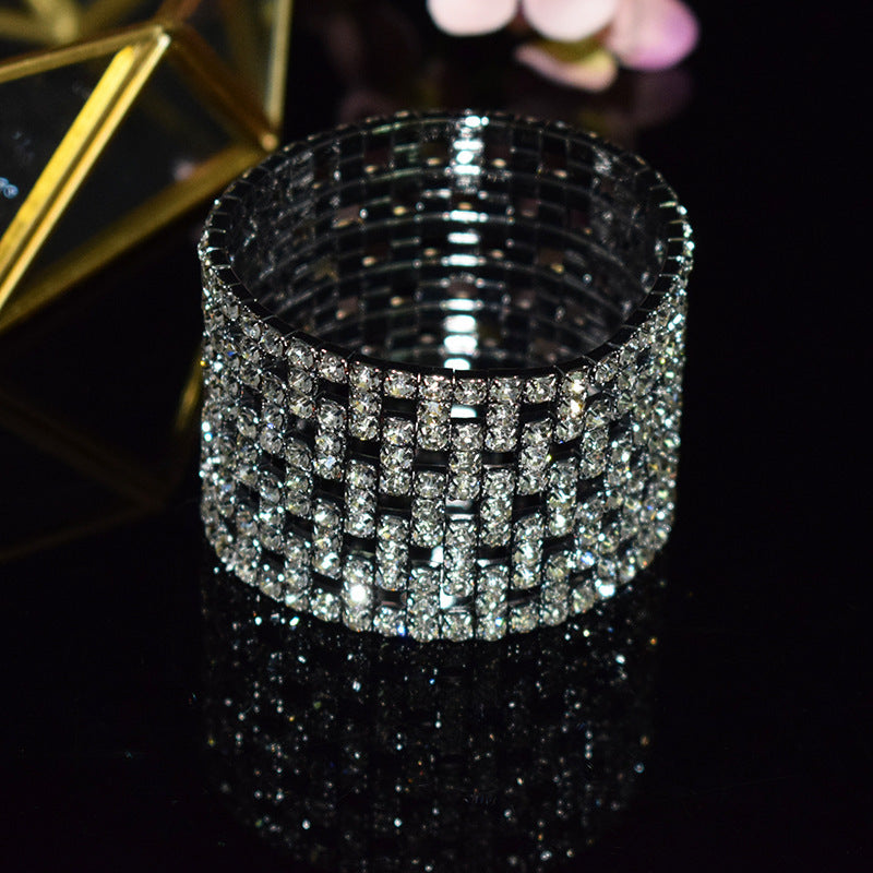 "Shining Bands" - Rhinestone Elastic Bracelet