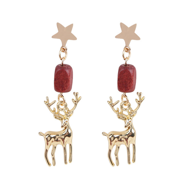 "Christmas Dear" - Dangle Earrings