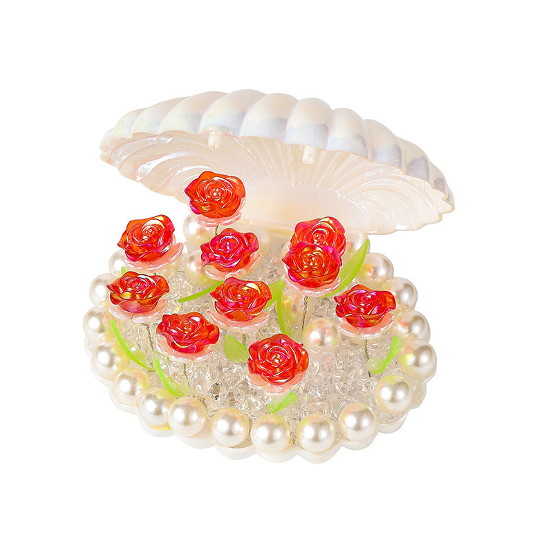 DIY Shell Rose Night Light