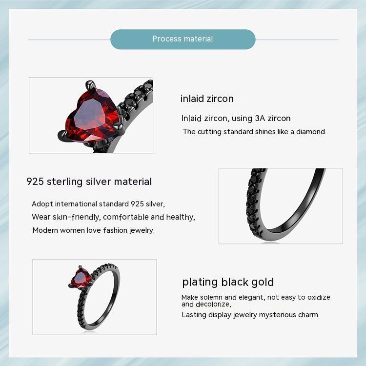 "Dark Night" -  Sterling Silver Ring