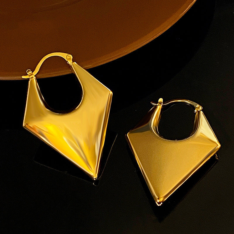 "Majestic & Golden" - Gold Metallic Earrings