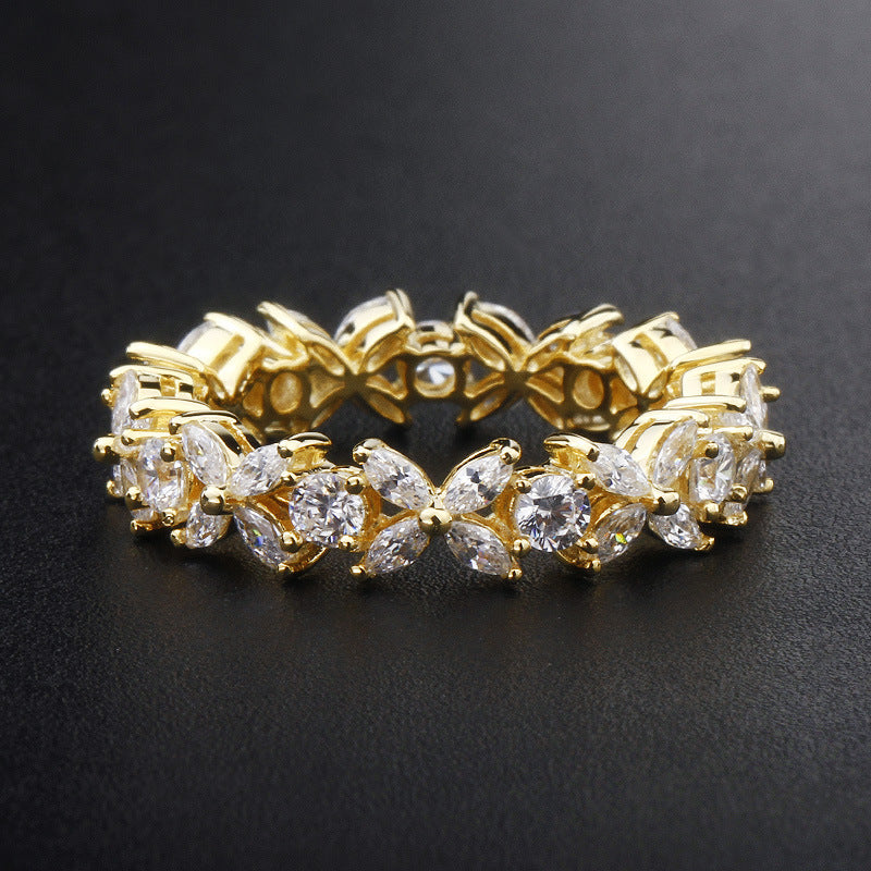 "Starry Gaze" - Zircon Diamond Ring