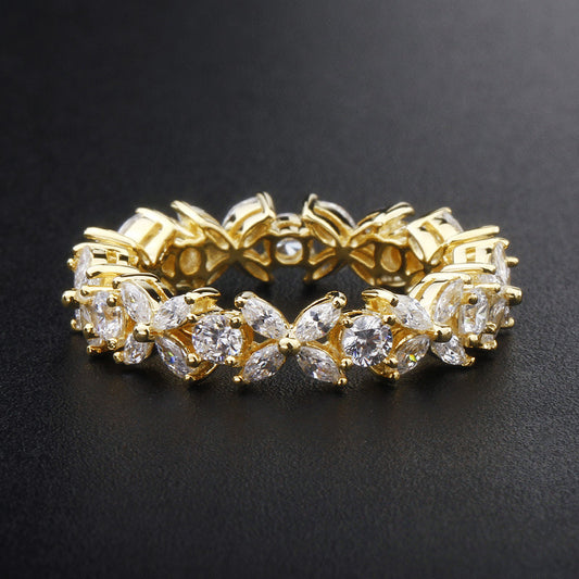 "Starry Gaze" - Zircon Diamond Ring