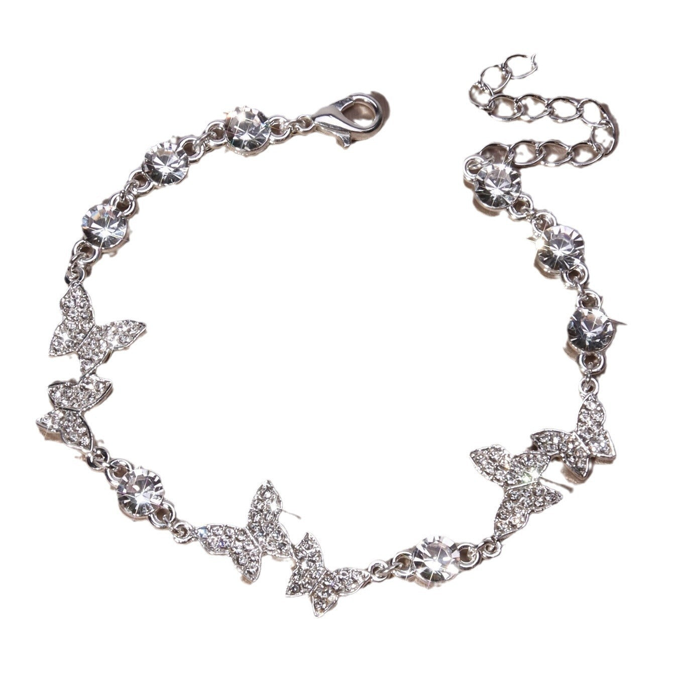 "Spread Your Wings" - Adjustable Zircon Butterfly Bracelet