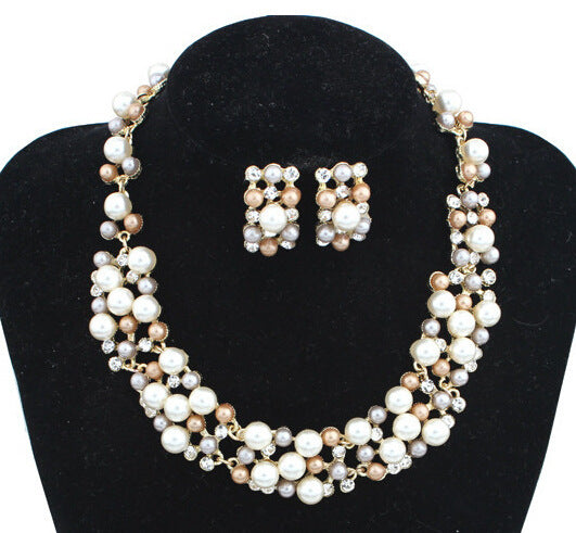 Short Shining Pearl Gemstone Jewelry Sets