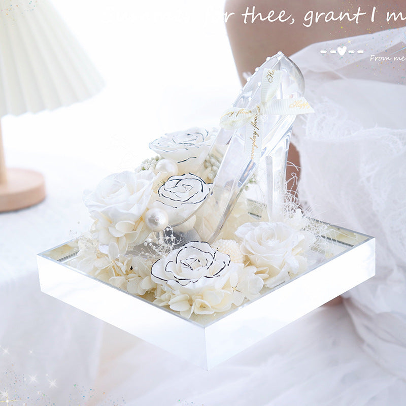 Handmade  Acrylic Rose Christmas  Decoration Ornaments