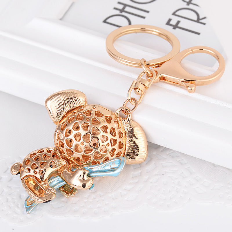 "I love Koala" - Diamond-embedded Koala Keychain