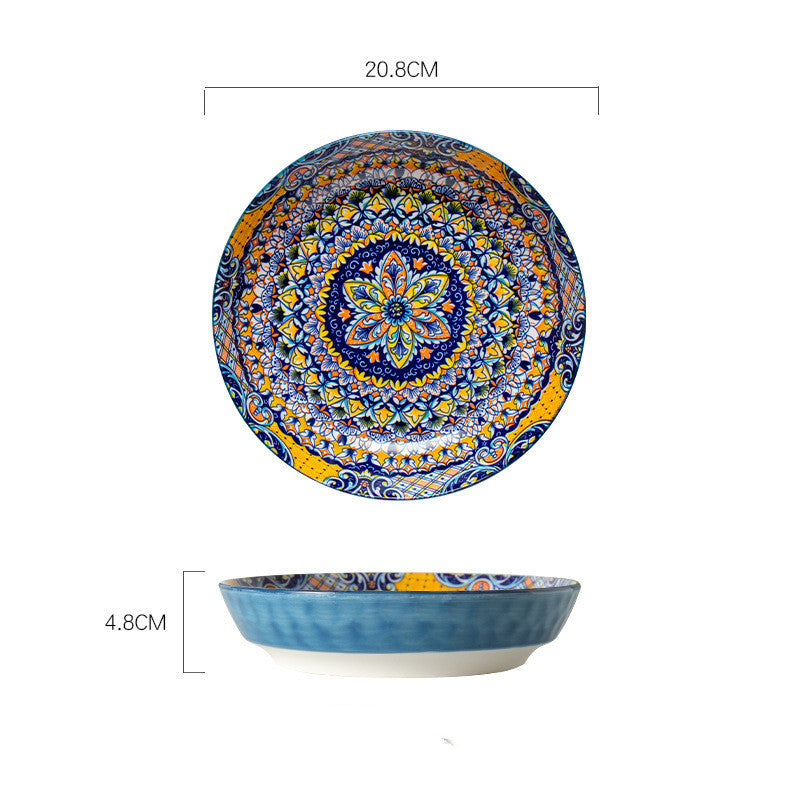 Bohemian Ceramic Rice Bowl