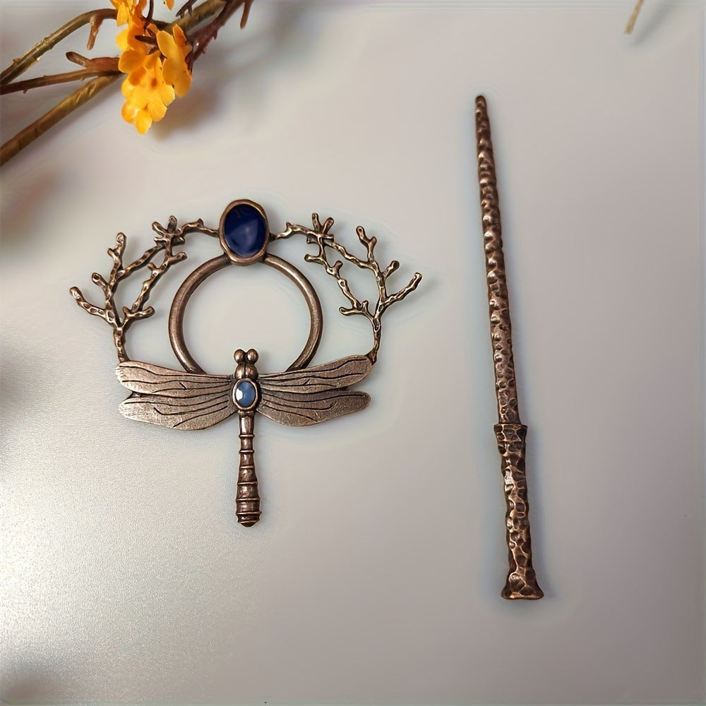 Dragonfly Branch Hairpin