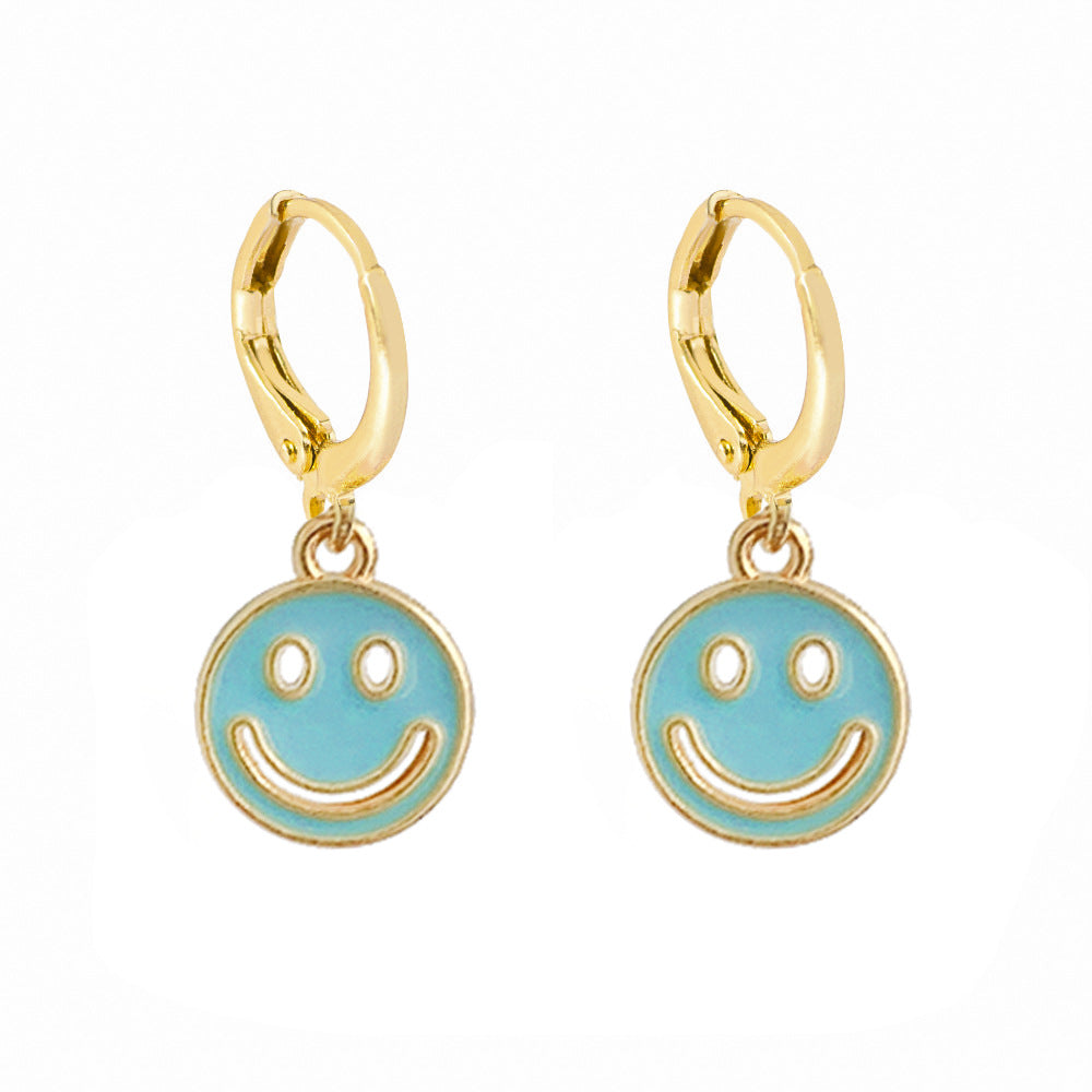 Hollow Smiley Face Earrings
