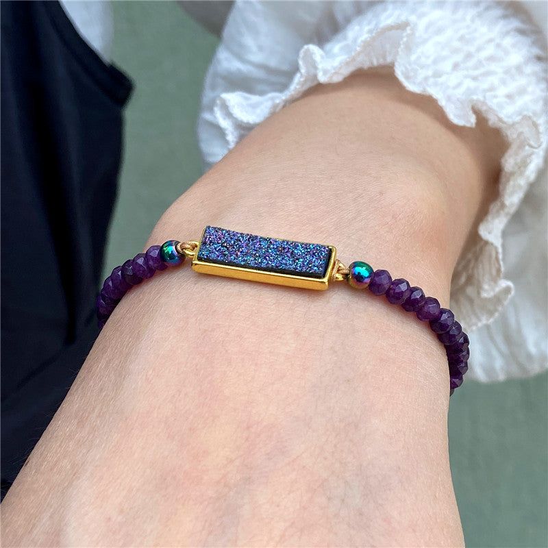 Natural Stone Woven Beaded Bracelet