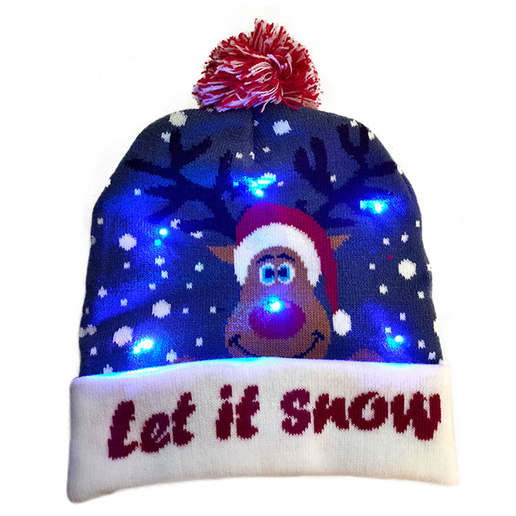 Ugly LED Light Knitted Christmas Hats