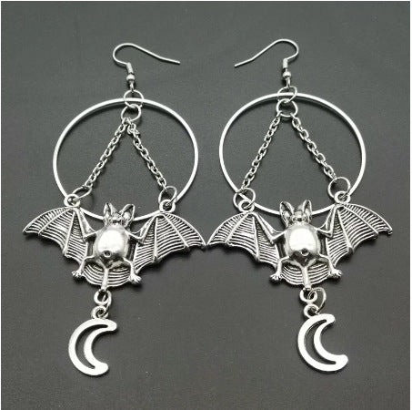 Big Bat Dangle Earrings