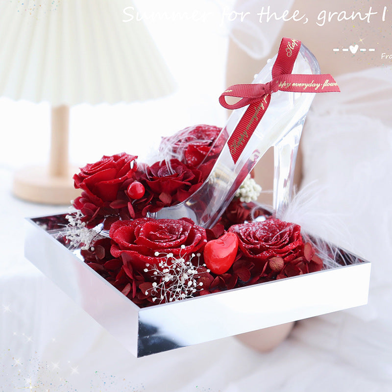 Handmade  Acrylic Rose Christmas  Decoration Ornaments