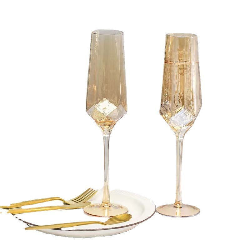 "Diamond Amber" -  Wine Glass Collection