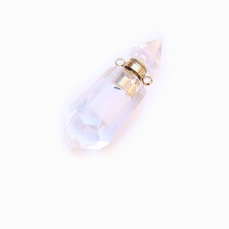 Natural Crystal Perfume Bottle Necklaces
